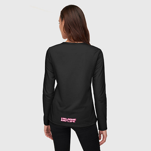 Женский лонгслив Нет игры нет жизни Широ / 3D-принт – фото 4