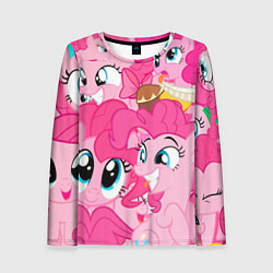 Женский лонгслив Pinkie Pie pattern