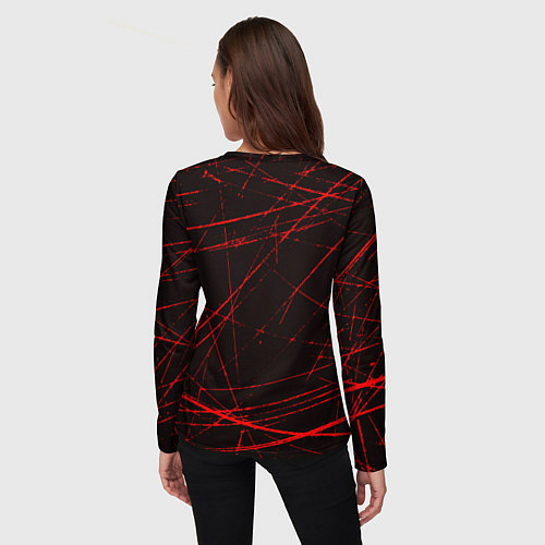 Женский лонгслив Doki Doki Literature Club Юри / 3D-принт – фото 4