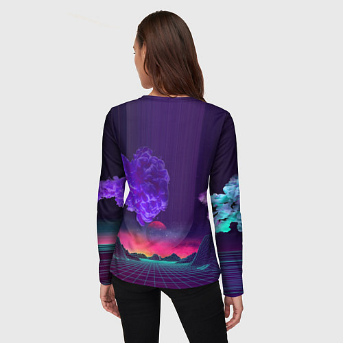 Женский лонгслив Ретро 90-е / 3D-принт – фото 4