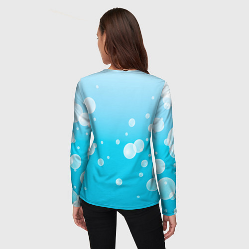 Женский лонгслив Бумажный кораблик / 3D-принт – фото 4
