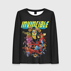 Лонгслив женский Неуязвимый Invincible, цвет: 3D-принт