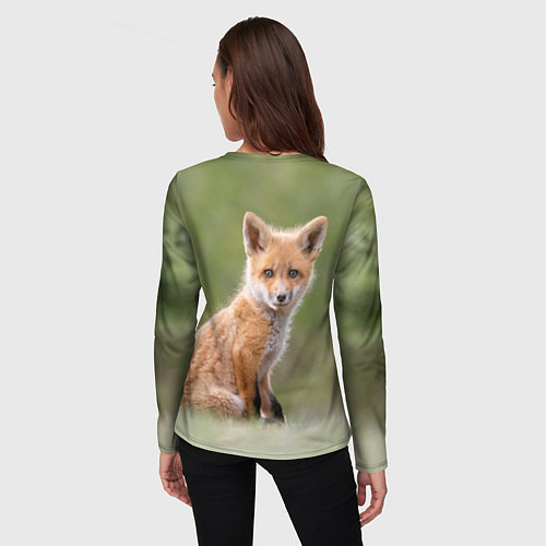 Женский лонгслив Лисенок / 3D-принт – фото 4
