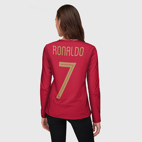 Женский лонгслив Ronaldo 7 / 3D-принт – фото 4