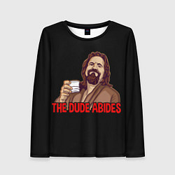 Лонгслив женский The Dude Abides Lebowski, цвет: 3D-принт