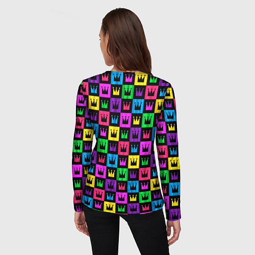 Женский лонгслив Король / 3D-принт – фото 4