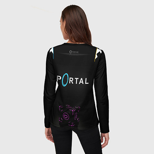 Женский лонгслив Portal 2,1 / 3D-принт – фото 4