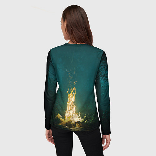 Женский лонгслив НОЧЬ В ИЮЛЕ / 3D-принт – фото 4