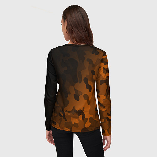 Женский лонгслив KTM КТМ CAMO RACING / 3D-принт – фото 4