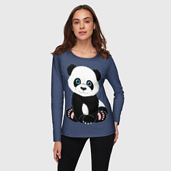 Лонгслив женский Милая Панда Sweet Panda, цвет: 3D-принт — фото 2