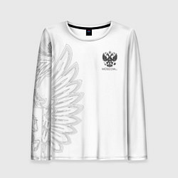 Лонгслив женский Russia MSKSide - Colorless, цвет: 3D-принт