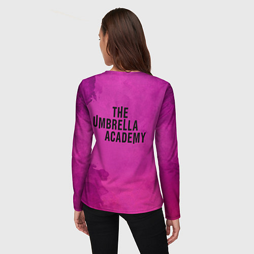 Женский лонгслив Эй Джей Академия Амбрелла cпина Z / 3D-принт – фото 4