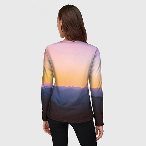 Женский лонгслив Я В МОМЕНТЕ MOMENTUS / 3D-принт – фото 4