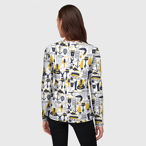 Женский лонгслив Рыбалка / 3D-принт – фото 4