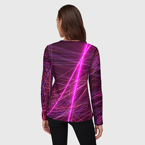 Женский лонгслив ЛАЗЕРЫ LASERS / 3D-принт – фото 4