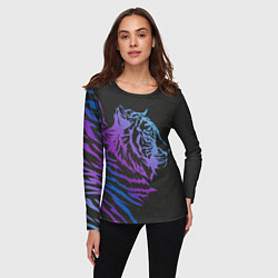 Лонгслив женский Tiger Neon, цвет: 3D-принт — фото 2