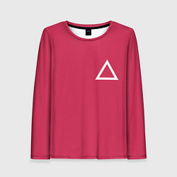 Лонгслив женский Треугольник, цвет: 3D-принт