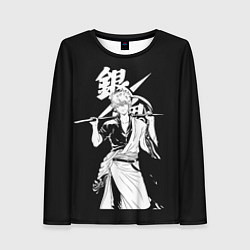 Лонгслив женский Гинтоки Саката держит меч Гинтама, цвет: 3D-принт