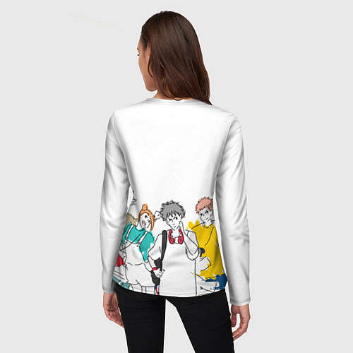 Женский лонгслив Мегуми - Jujutsu Kaisen / 3D-принт – фото 4