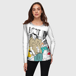 Лонгслив женский Сатору Годжо - Jujutsu Kaisen, цвет: 3D-принт — фото 2