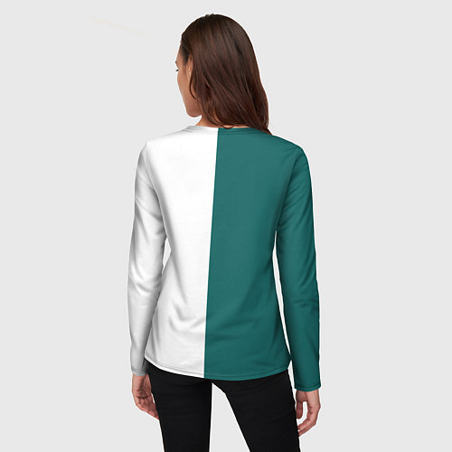 Женский лонгслив ИГРА В КАЛЬМАРА РУС ЛОГО / 3D-принт – фото 4