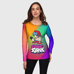 Лонгслив женский BOYFRIEND FRIDAY NIGHT FUNKIN, цвет: 3D-принт — фото 2