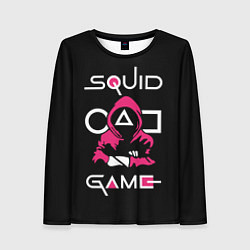 Лонгслив женский Squid game: guard-killer, цвет: 3D-принт