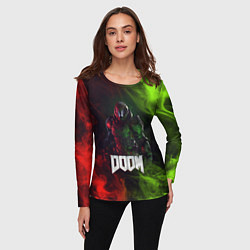 Лонгслив женский Doomguy Doom, цвет: 3D-принт — фото 2