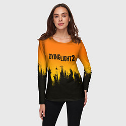 Лонгслив женский DYING LIGHT 2 ХОРОШЕЙ НОЧИ И УДАЧИ, цвет: 3D-принт — фото 2