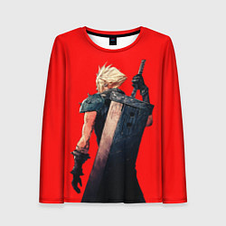 Лонгслив женский Клауд С мечом final fantasy, цвет: 3D-принт