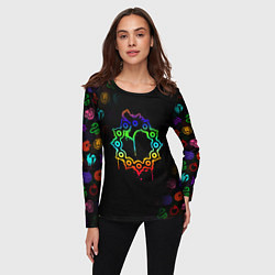 Лонгслив женский МЕЛИОДАС 7 СМЕРТНЫХ ГРЕХОВ ЦВЕТНОЙ, цвет: 3D-принт — фото 2
