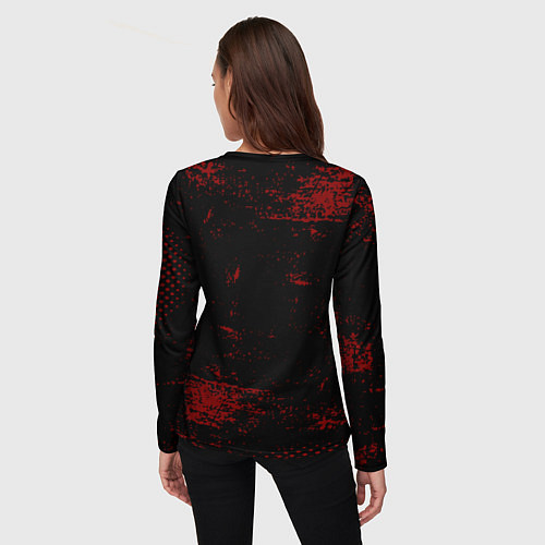 Женский лонгслив Pantera кляксы / 3D-принт – фото 4