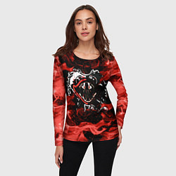 Лонгслив женский Poppy Playtime: Flame Fire, цвет: 3D-принт — фото 2