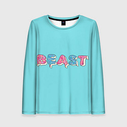 Лонгслив женский Mr Beast Donut, цвет: 3D-принт