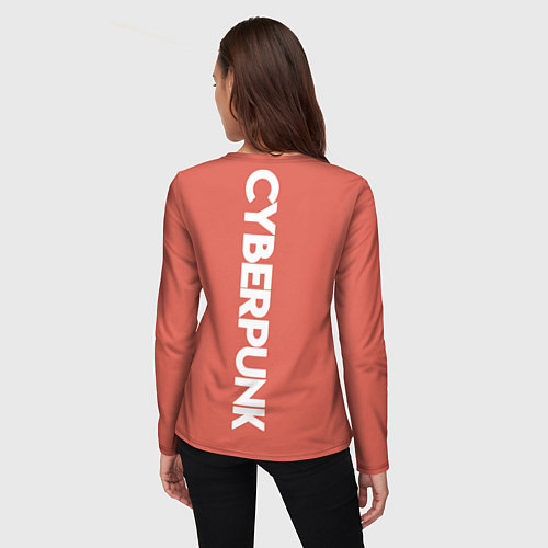 Женский лонгслив Cyberpunk Спина / 3D-принт – фото 4