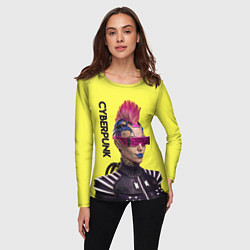 Лонгслив женский Cyberpunk Панк, цвет: 3D-принт — фото 2