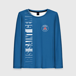 Лонгслив женский PSG PARIS SAINT GERMAIN WHITE LINE SPORT, цвет: 3D-принт