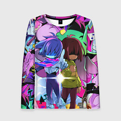 Лонгслив женский Deltarune - Легенда о Руне Дельта, цвет: 3D-принт