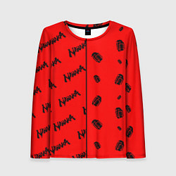 Лонгслив женский НАРАКА БЛЕЙД ПОИНТ Графика Паттерны, цвет: 3D-принт