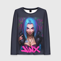 Лонгслив женский League Of Legends ARCANE JINX, цвет: 3D-принт