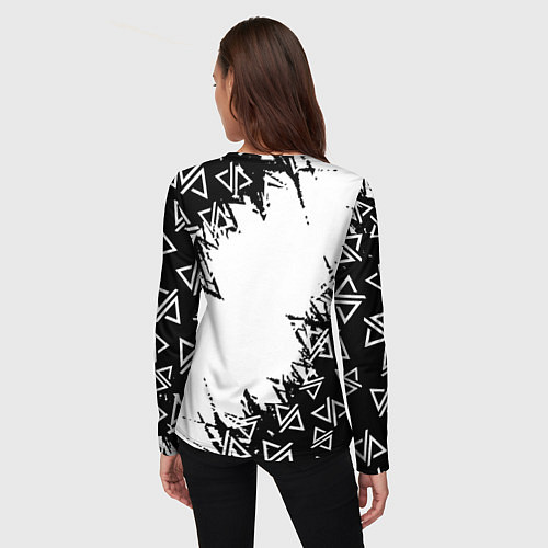 Женский лонгслив Адель певица паттерн / 3D-принт – фото 4