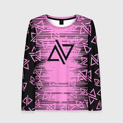 Женский лонгслив Adele - Паттерн логотипов