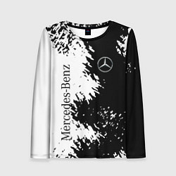 Лонгслив женский Mercedes-Benz: Black & White, цвет: 3D-принт