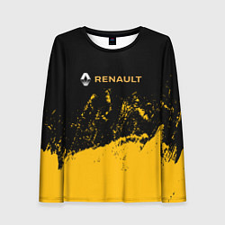 Лонгслив женский Renault гранж, цвет: 3D-принт