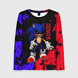 Лонгслив женский Соник екзе Sonic exe, цвет: 3D-принт