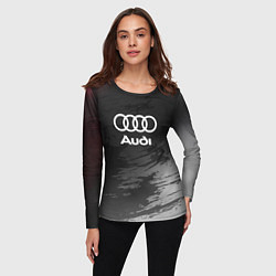Лонгслив женский Audi туман, цвет: 3D-принт — фото 2