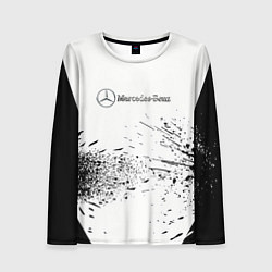 Лонгслив женский Mercedes-Benz - Брызги, цвет: 3D-принт