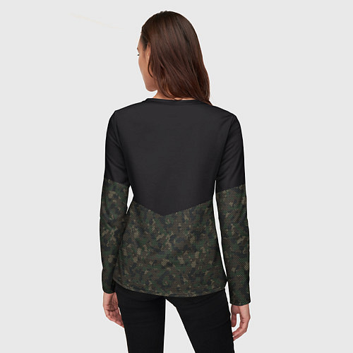 Женский лонгслив Диванные Войска Силы Медленного Реагирования / 3D-принт – фото 4