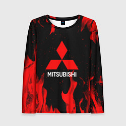 Лонгслив женский Mitsubishi Red Fire, цвет: 3D-принт