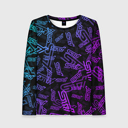 Женский лонгслив STI NEON PATTERN